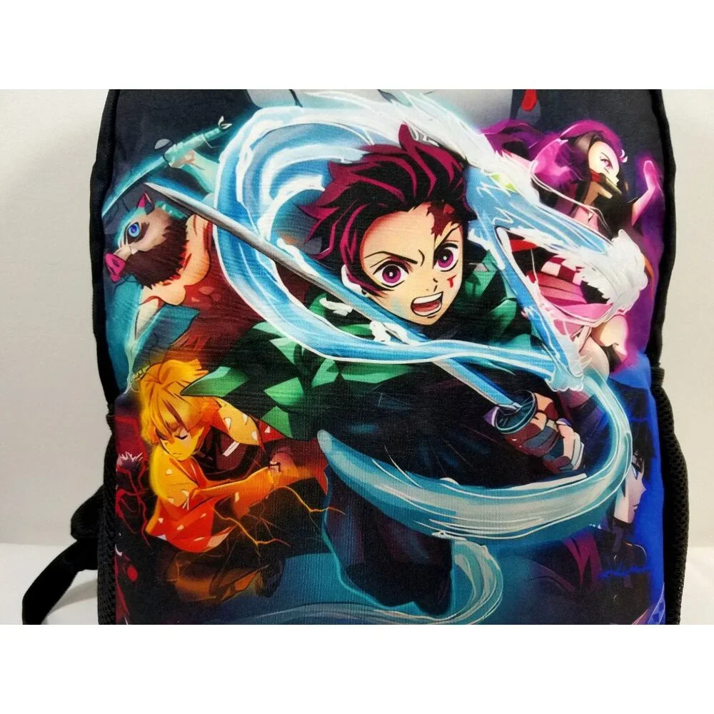Demon Slayer Anime Backpack With Tanjiro & Characters Print 17